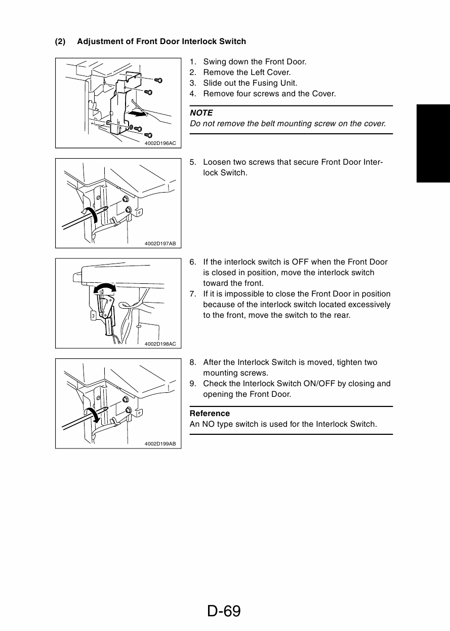 Konica-Minolta MINOLTA Di450 Di550 FIELD-SERVICE Service Manual-4